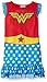 DC Comics Big Girls' Wonder Woman Ruffle Cap-Sleeve Pajama