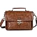 Ecosusi Women Vintage Leather Satchel Shoulder Messenger Bag Briefcase Handbag