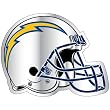 SAN DIEGO CHARGERS 6" Team Logo Helmet DIECUT MAGNET