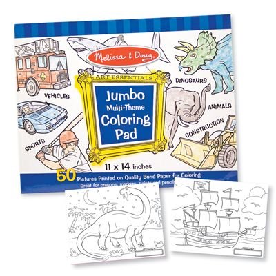 Melissa & Doug Jumbo Coloring Pad - Blue