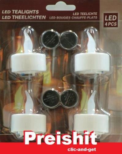 Teelicht Led 4er Set Flammenlose