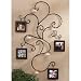 Wall Hanging Vine Photo Collage Wrought Iron Frame Family Pictures Candle Holder Sconce Art