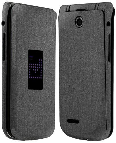SkinomiÂ® TechSkin - LG Exalt Screen Protector + Brushed Steel Full Body Skin / Front & Back Premium HD Clear Film / Ultra Invisible and Anti Bubble Crystal Shield with Free Lifetime Replacement