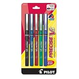 Rolling Ball Pen, Extra Fine Point, 5/PK, Assorted, Sold as 1 pack