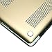 GMYLE(R) Hard Case Metallic Color for MacBook Pro 13 inch with Retina display - Metallic Champagne Gold Rubber Coated Hard Shell Case Cover with Black bottom case (Not Fit For Macbook Pro 13)