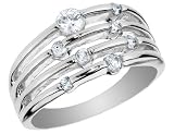 Diamond Right Hand Ring 1/2 Carat (ctw) in 14K White Gold