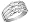 Diamond Right Hand Ring 1/2 Carat (ctw) in 14K White Gold, Size 5