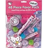 Amscan Hello Kitty Party Favors Value Pack, 48-Piece