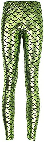 Summer Women Scale Leggings Simulation Mermaid Sexy Pants Digital Print Colorful