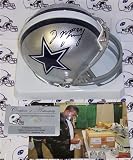 DeMarco Murray Autographed/Hand Signed Cowboys Mini Helmet