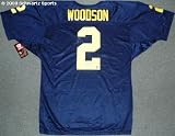 Charles Woodson Signed Michigan Wilson Navy Authentic Jersey