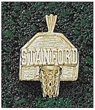 LogoArt Stanford Cardinal 10K Gold Backboard Pendant