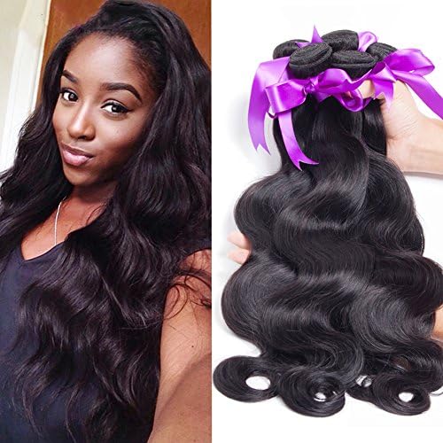 Brazilian Body Wave Hair 3 Bundles 16 18 20inches Unprocessed Brazilian Virgin Hair Weave Extensions 100 Human Hair Natural Black Color