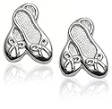 Sterling Silver Children's Ballet Slipper Earrings