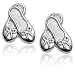 Sterling Silver Children's Ballet Slipper Earrings