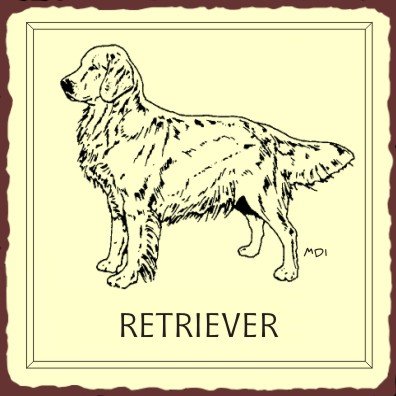 Buy Retriever Sign, Size 12″ w X 12″ h