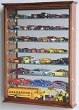Large Mirrored back Hot Wheels / Matchbox / Diecast / Train Display Case Cabinet, Walnut