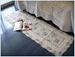 Shabby Chic Provancal BlueRose 3pc Floor runner/rug set
