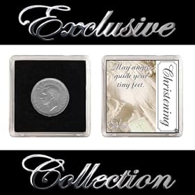 LUCKY SIXPENCE FOR CHRISTENING "BOY & GIRL"