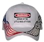 WARNING BEWARE OF THE LITTLE MISS ATTITUDE USA Flag / Checker Racing Hat / Baseball Cap