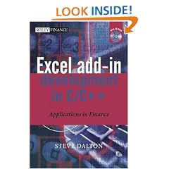 Excel Add-in Development in C/C++: Applications in Finance