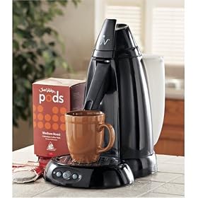 Juan Valdez JVPM1W Pod Coffee Brewing System with Iced Tea Spout, Black by Juan Valdez