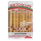 Angonoa's Breadsticks, Plain, 3.25-Ounce Bags (Pack of 12)