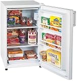 Summit: FS60 5.0 cu. ft. Counter-Depth Upright Freezer with Manual Defrost, 2 Wire Shelves and Door