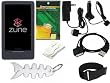 TPA- Ultimate Premium Accessory Bundle Combo for Microsoft Zune HD 16GB / 32GB Series MP3 Player: Black Silicone Skin Case Cover, Car Charger, Wall / Travel / AC Adapter Charger, 2in1 Sync USB Cable, Adjustable Armband, Belt Clip, Fishbone Style Keychain and a Screen Protector / Guard with a Lint Cleaning Cloth