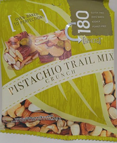 180 Snacks Pistachio Trail Mix Crunch - 1.25oz bags (Pack of 10)