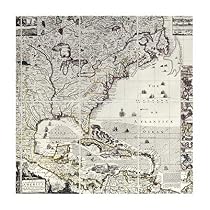 A Map of The British Empire In America by Henry Popple . Art PRINT Poster 26.00X26.00