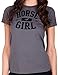 Juniors Horse Girl Set Black Shorts with Gray T-Shirt Sizes S-XXL