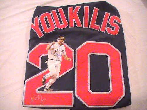 KEVIN YOUKILIS SIGNED AUTOGRAPHED JERSEY BOSTON RED SOX COA + HOLOGRAM