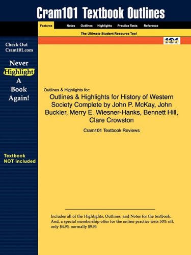 Studyguide for History of Western Society Complete by John P. McKay - ISBN 9780618946037 Image Studyguide for History of Western Society Complete by John P. McKay - ISBN 9780618946037