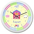 Olive Kids - Country Baby Personalized Clock (White)