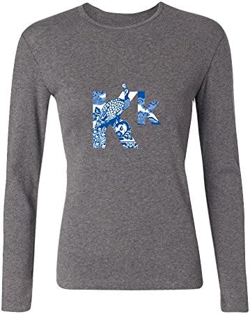 female autumn K. Traditional Chinese Style scoop neck print sport simple long sleeve shirts Grey