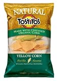 Frito Lay Tostitos Natural Yellow Corn Flavored Tortilla Chips, 9oz Bags (Pack of 6)
