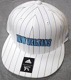 New Orleans Hornets Fitted Flat Bill Adidas Hat Size 7 1/4