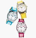 Avon Gruen Colorful Two-Tone Strap Watch Yellow