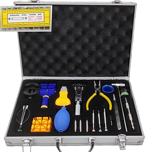 AYOHOKAY Premium Watch Repair Kit with Reusable Box - 20pcs DIY Watch Tool Kit with Watch Strap Link Spring Bars