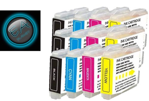 Brother Compatible LC 51 LC-51 LC51 Ink Cartridge 12 pack 3 Black 3 Cyan 3 Magenta 3 Yellow