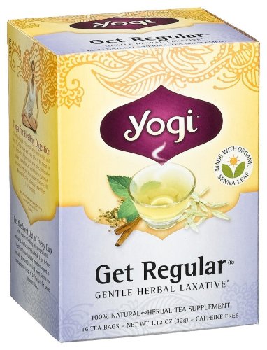 Yogi Get Regular Soothing Mint, Herbal Tea Supplement, 16-Count Tea Bags (Pack of 6)