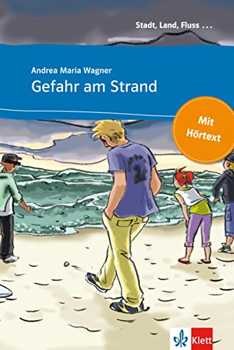 Gefahr am Strand: Buch mit eingebettetem Audio-File A1 (Stadt, Land, Fluss ...) (German Edition)