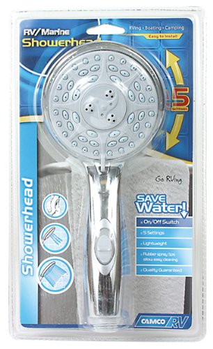 Camco 43710 RV Chrome Shower Head with On/Off Switch