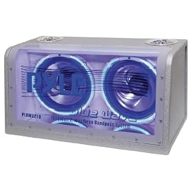 PYLE PLBWS210 Dual 10-Inch 1000 Watt Bandpass with Neon Woofer Rings