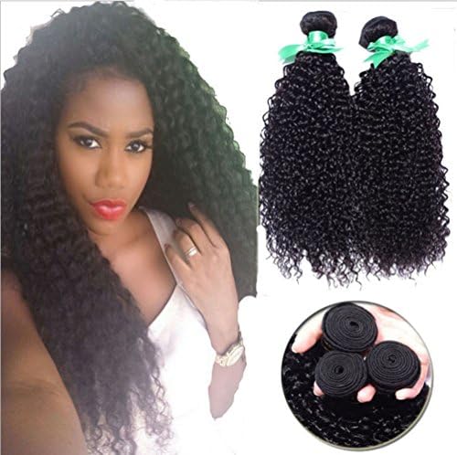 nonoshow 2 Pieces/LOT 6A Grade Unprocessed Brazilian Kinky Curly Virgin Human Hair 100g/PC (Length:16 inch)