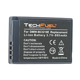 Panasonic Lumix DMC-ZS10 Digital Camera Battery - Premium TechFuel® DMW-BCG10 Battery