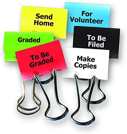 Top Notch Teacher TOP2302BN Things To Do 2" Teacher Clips, 6/Pk, 5 Packs/CT