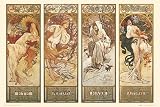 Alphonse Mucha (Four Seasons) Art Poster Print - 36x24