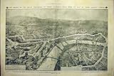 ROYAL PROCESSION MAP LONDON ROUTE THAMES OLD PRINT 1911